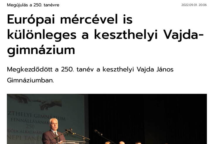 ZAOL: Eurpai mrcvel is klnleges a keszthelyi Vajda-gimnzium