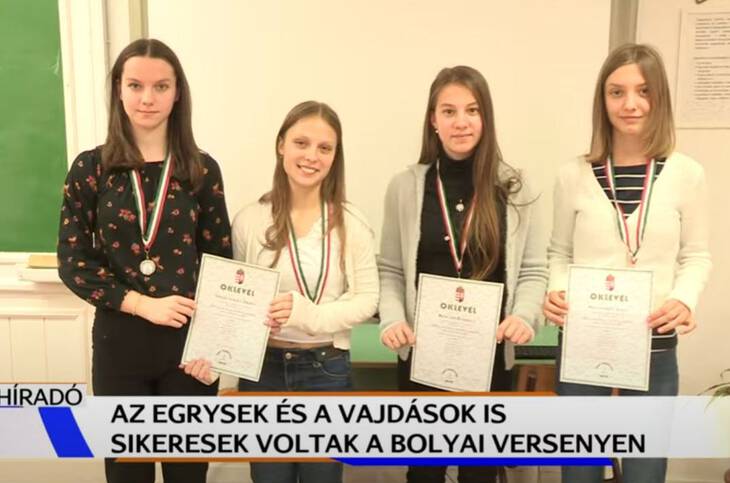 TV Keszthely - Hrad: Sikerek a Bolyai anyanyelvi csapatversenyen